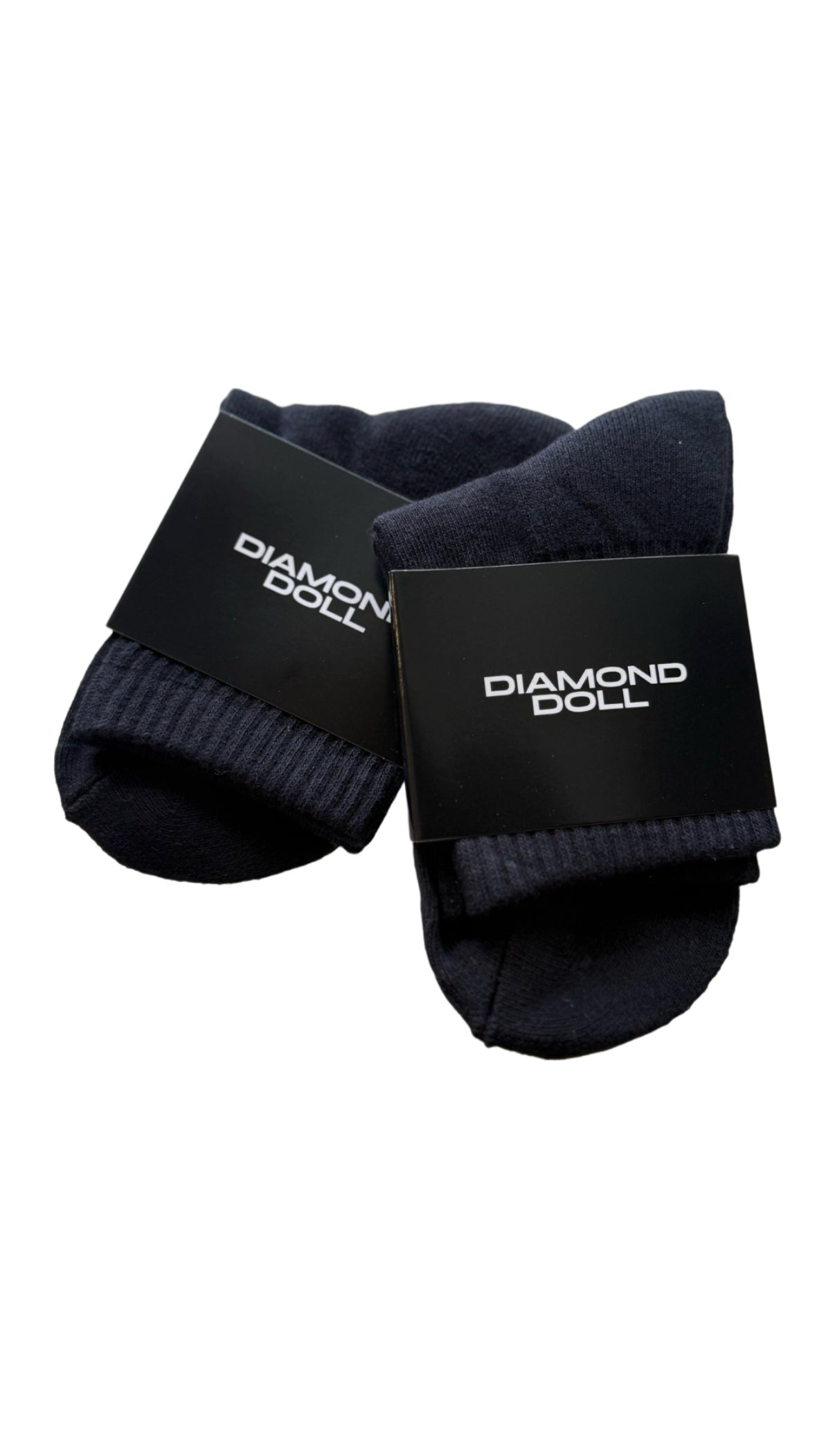 DD Socks - Quarter-Length Performance Socks by Diamond Doll in navy blue, featuring a stylish and durable design.
